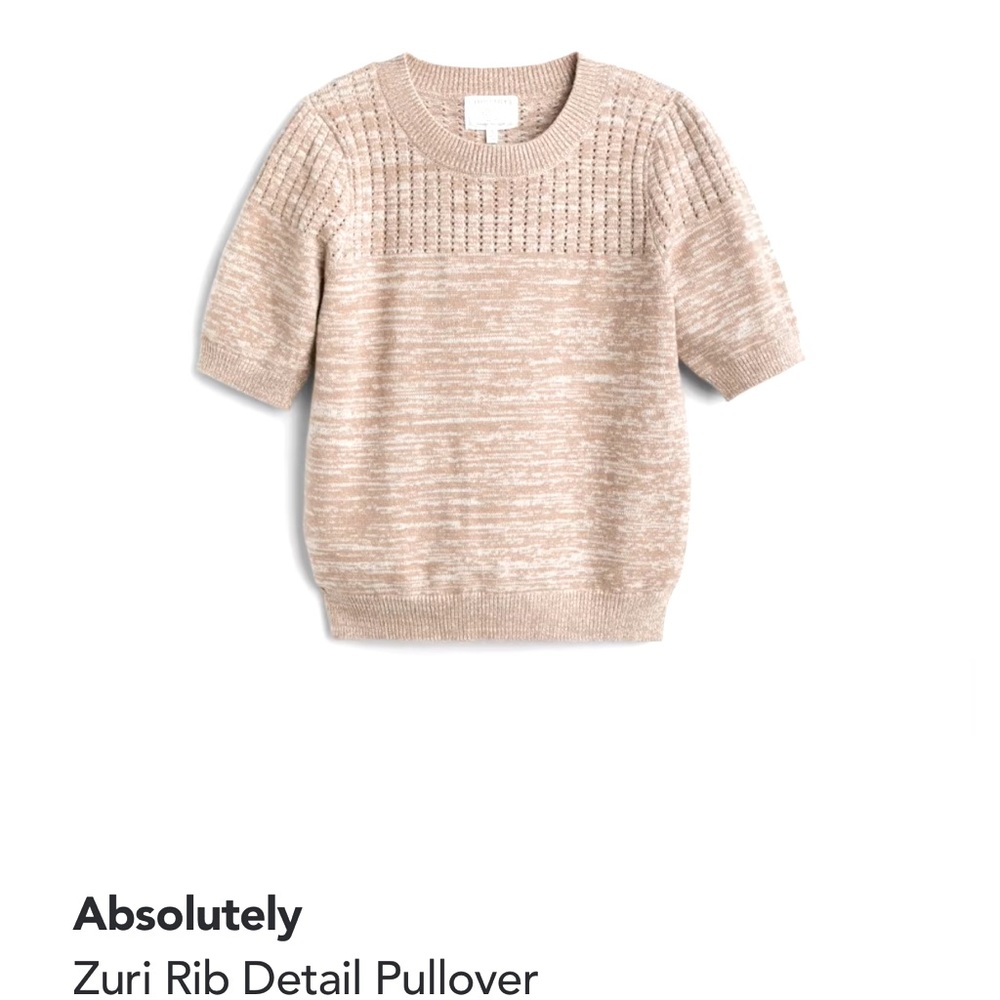 Zuri Rib Detail pullover Size XL